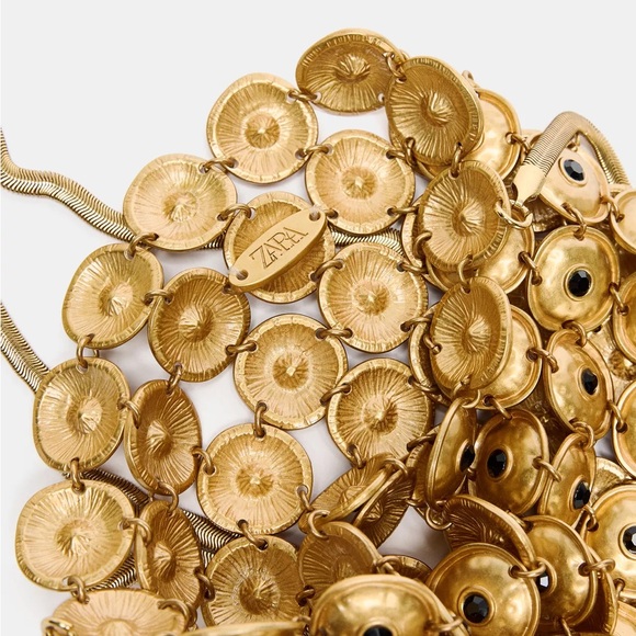 ZARA METAL APPLIQUÉ BUCKET BAG - Picture 4 of 17